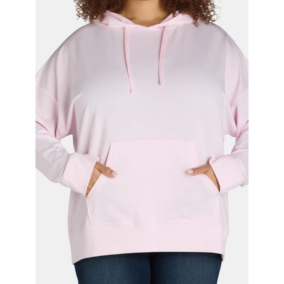 NEW Women 2 piece sweatsuit set Pull over Hoodie w Jogger Pants Pink M - Picture 13 of 17